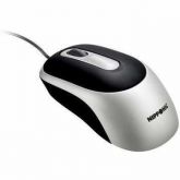 Mouse Nipponic Óptico Preto/Prata USB