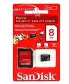 Cartão de Memoria Sandisk 8gb Micro Sd + Adaptador SD