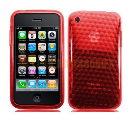 Capa TPU IPHONE 3G/3GS Vermelho
