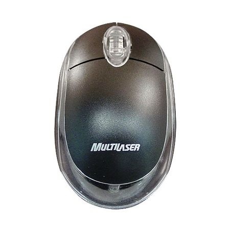 Mouse Multilaser Óptico USB Preto MO130