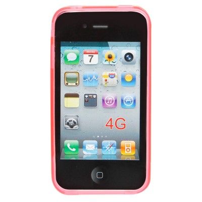 Capa TPU IPHONE 4G/4S Rosa