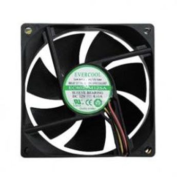 Evercool Cooler FAN 80mm Sleeve Bearing 3 pinos